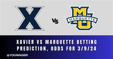 xavier vs marquette prediction|marquette vs xavier line.